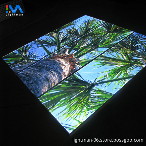 40W-45W 600x600 Recessed Narrow Frame LED Sky Panel Ceiling Light 60x60
